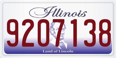 IL license plate 9207138