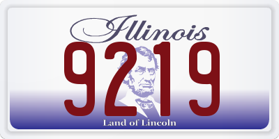 IL license plate 9219