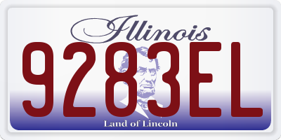 IL license plate 9283EL