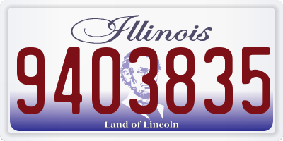 IL license plate 9403835