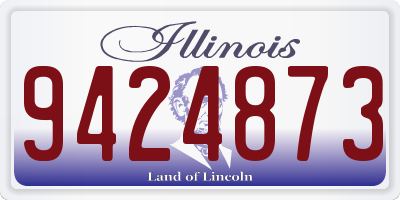 IL license plate 9424873