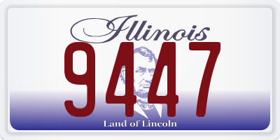 IL license plate 9447