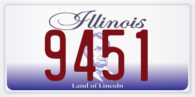 IL license plate 9451