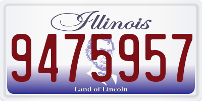 IL license plate 9475957