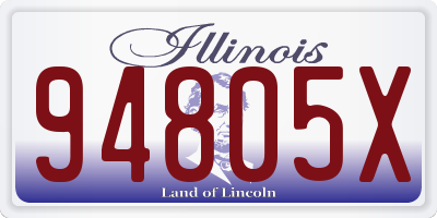IL license plate 94805X