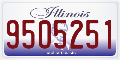 IL license plate 9505251