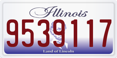 IL license plate 9539117