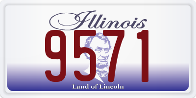 IL license plate 9571