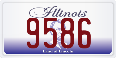 IL license plate 9586