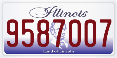 IL license plate 9587007