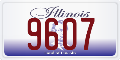 IL license plate 9607