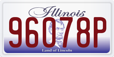 IL license plate 96078P