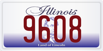 IL license plate 9608