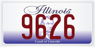 IL license plate 9626