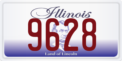 IL license plate 9628