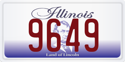 IL license plate 9649