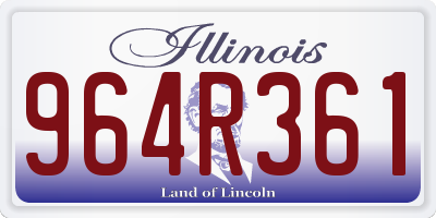 IL license plate 964R361