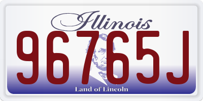 IL license plate 96765J