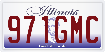 IL license plate 971GMC