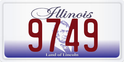 IL license plate 9749