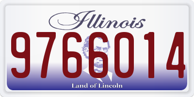 IL license plate 9766014