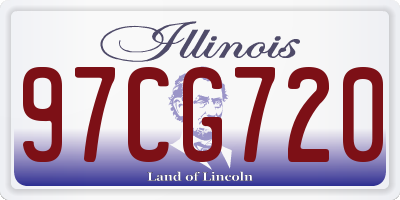 IL license plate 97CG720