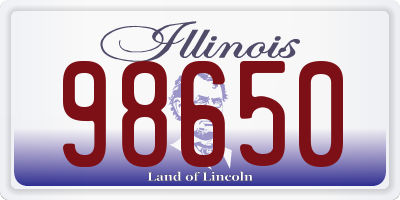 IL license plate 98650