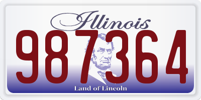 IL license plate 987364