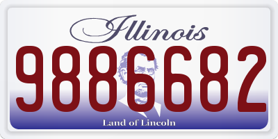 IL license plate 9886682