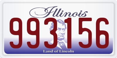 IL license plate 993156