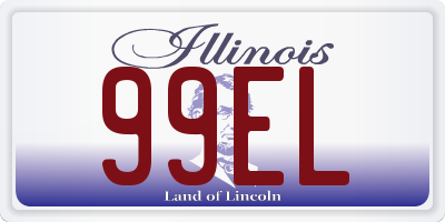 IL license plate 99EL