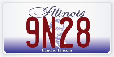 IL license plate 9N28