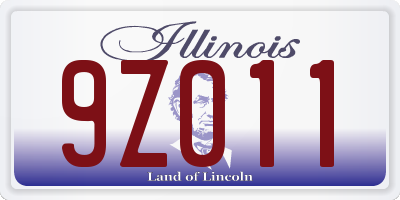 IL license plate 9Z011