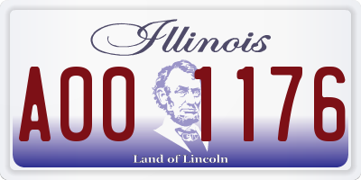 IL license plate A001176