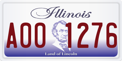 IL license plate A001276