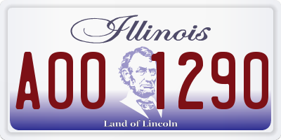 IL license plate A001290