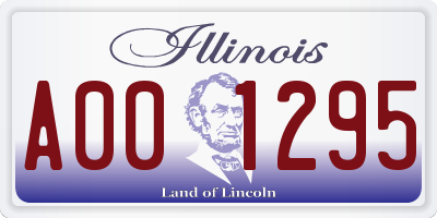 IL license plate A001295