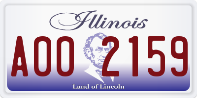 IL license plate A002159