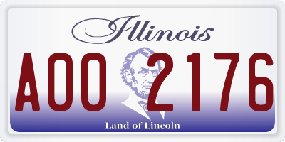 IL license plate A002176