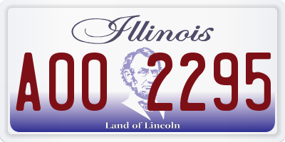 IL license plate A002295