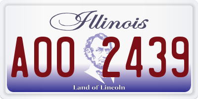 IL license plate A002439