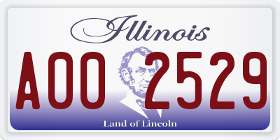 IL license plate A002529