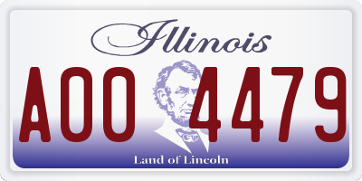 IL license plate A004479