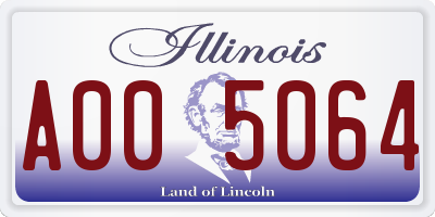 IL license plate A005064