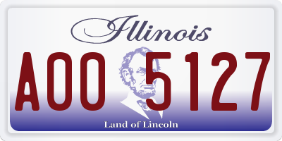 IL license plate A005127