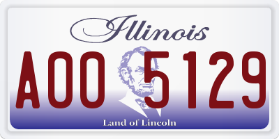 IL license plate A005129