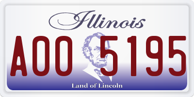 IL license plate A005195