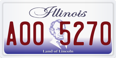 IL license plate A005270