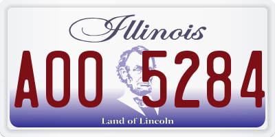 IL license plate A005284