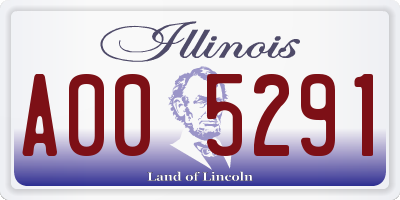 IL license plate A005291